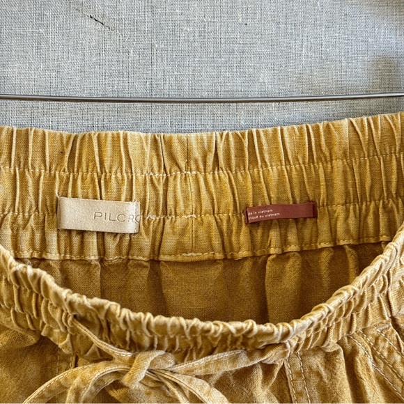 Pilcro Flounced Mini Skirt in Goldenrod Yellow Small - Picture 5 of 7